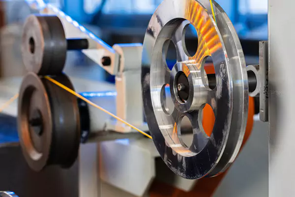 Close up of cable wire production in cable factory 2025 02 25 13 21 36 utc 6807ac1511c7e