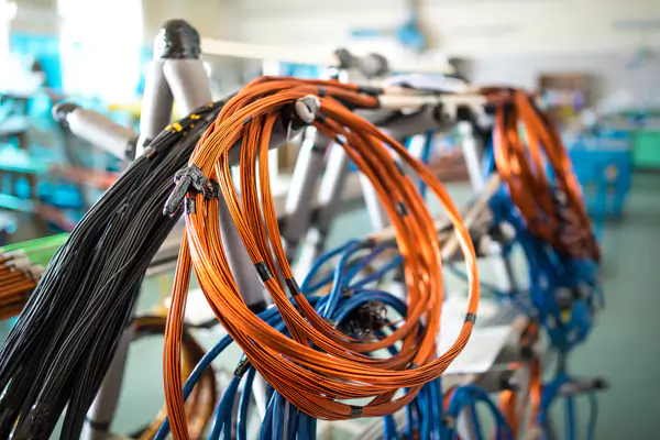 Coil of copper wire hangs on an iron rack 2025 02 02 20 44 10 utc 6807ac1614775